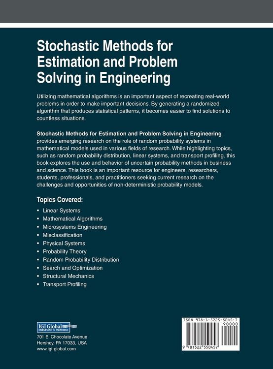 Produktbild: Stochastic Methods for Estimation and Problem Solving in Engineering