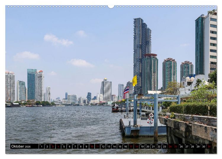 Produktbild: Bangkok - pulsierende Hauptstadt Thailands (Wandkalender 2026 DIN A2 quer), CALVENDO Monatskalender