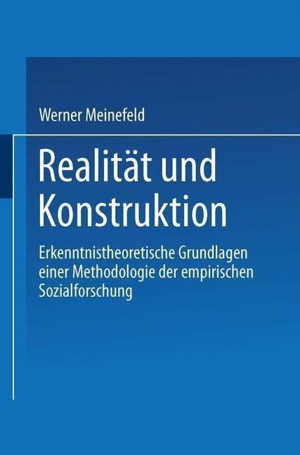 Produktbild: Realit&auml;t und Konstruktion