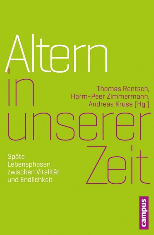 Produktbild: Altern in unserer Zeit