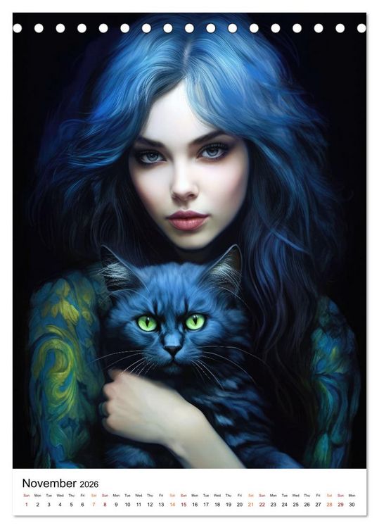 Produktbild: Meow and Forever (Desk Calendar 2026 DIN A5 portrait), CALVENDO 12 Month DeskCalendar