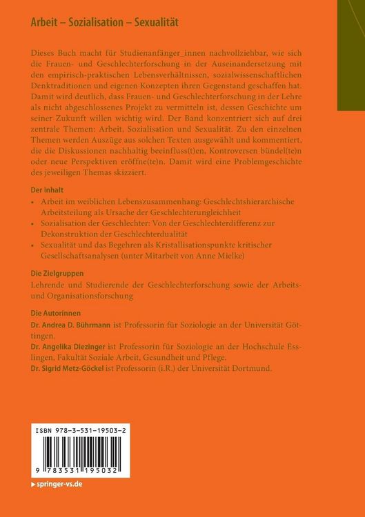 Produktbild: Arbeit - Sozialisation - Sexualit&auml;t
