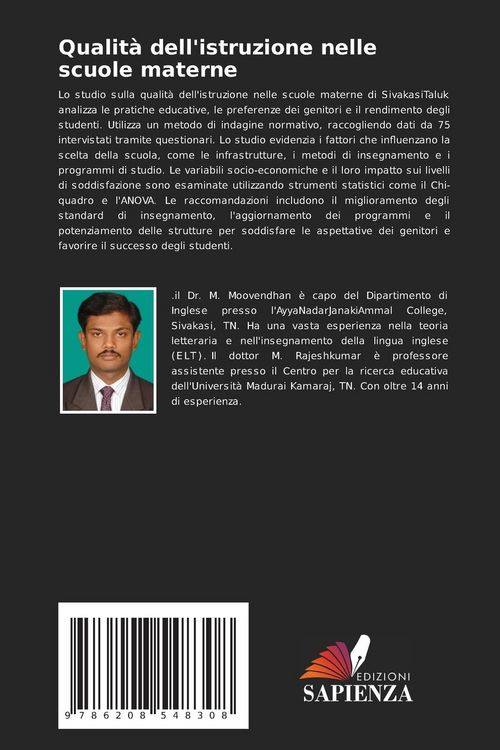 Produktbild: Qualit&agrave; dell'istruzione nelle scuole materne