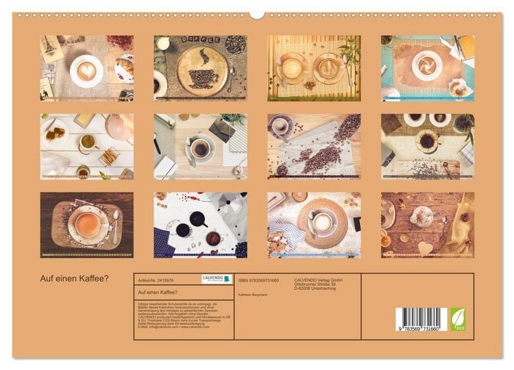 Produktbild: Auf einen Kaffee? (hochwertiger Premium Wandkalender 2027 DIN A2 quer), Kunstdruck in Hochglanz