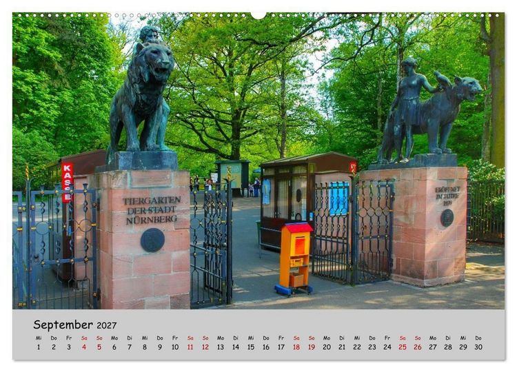Produktbild: N&uuml;rnberg. Du bist so sch&ouml;n (hochwertiger Premium Wandkalender 2027 DIN A2 quer), Kunstdruck in Hochglanz