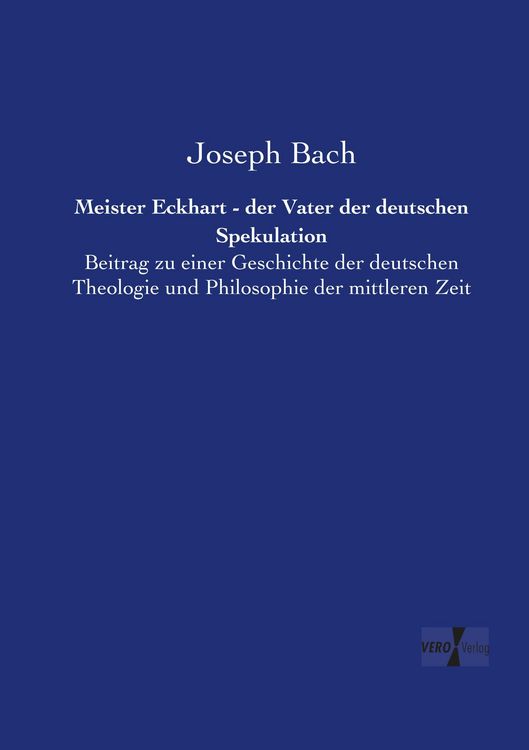 Produktbild: Meister Eckhart - der Vater der deutschen Spekulation