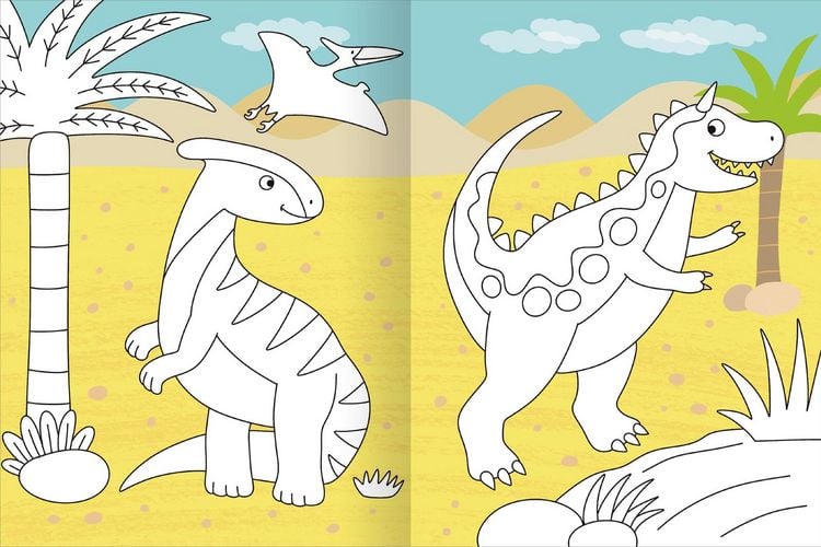 Produktbild: Mein gro&szlig;es buntes Malbuch &ndash; Dinosaurier