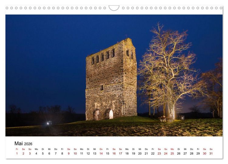 Produktbild: Auf den Spuren der Romanik zur blauen Stunde (Wandkalender 2026 DIN A3 quer), CALVENDO Monatskalender