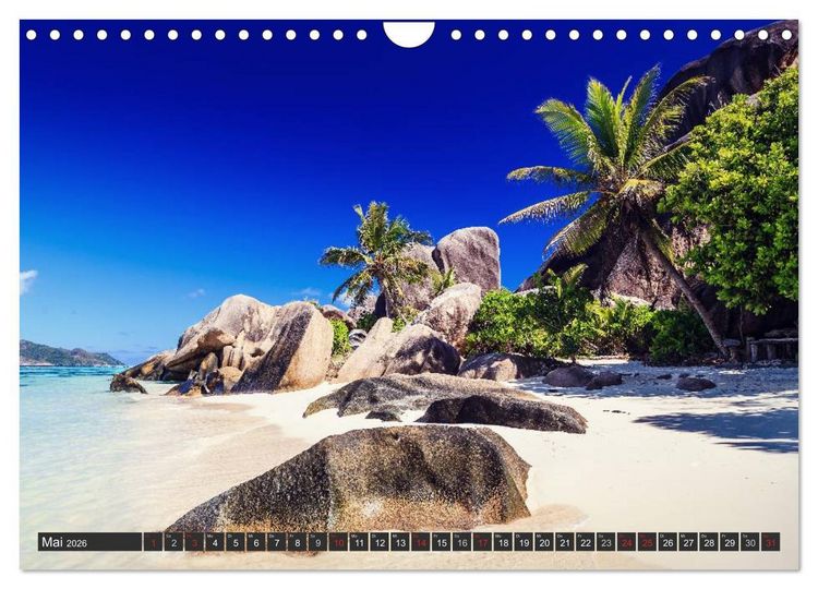 Produktbild: Seychellen &ndash; Traumstr&auml;nde im Paradies (Wandkalender 2026 DIN A4 quer), CALVENDO Monatskalender