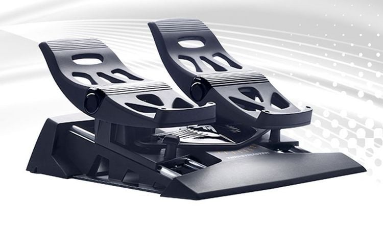 Produktbild: THRUSTMASTER TFRP T.Flight Rudder Pedal USB f&uuml;r PC und PS 4, schwarz