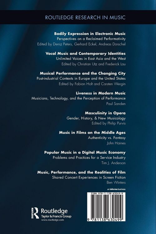 Produktbild: Music, Performance, and the Realities of Film