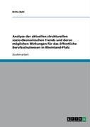 Produktbild: Analyse der aktuellen strukturellen sozio-&ouml;konomischen Trends und deren m&ouml;glichen Wirkungen f&uuml;r das &ouml;ffentliche Berufsschulwesen in Rheinland-Pfalz