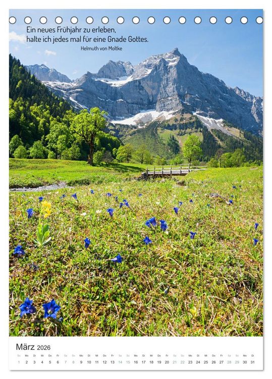 Produktbild: Christliche Natur-Poster 2026 (Tischkalender 2026 DIN A5 hoch), CALVENDO Monatskalender