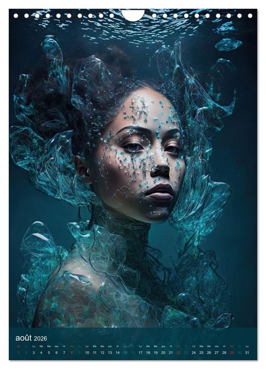 Produktbild: Femmes Aquatiques (Calendrier mural 2026 DIN A4 horizontal), CALVENDO calendrier mensuel