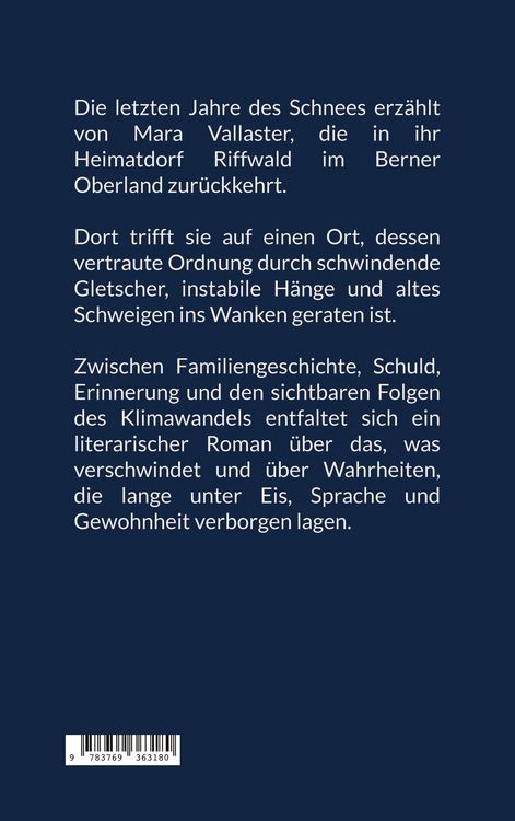Produktbild: Die letzten Jahre des Schnees