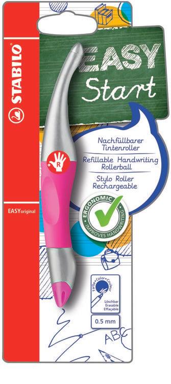 Produktbild: STABILO Ergonomischer Tintenroller f&uuml;r Rechtsh&auml;nder, pink - inkl. Patrone