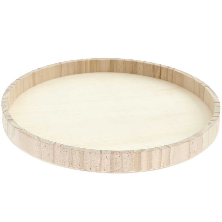 Produktbild: Holztablett natur 100%, &Oslash; 30 cm