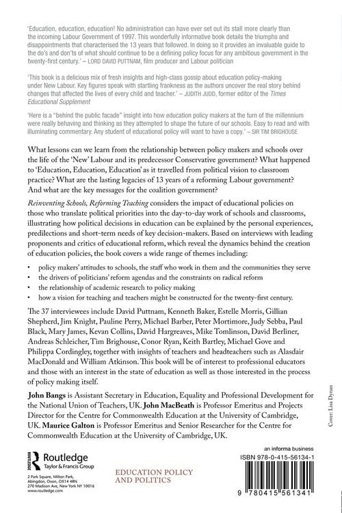 Produktbild: Reinventing Schools, Reforming Teaching