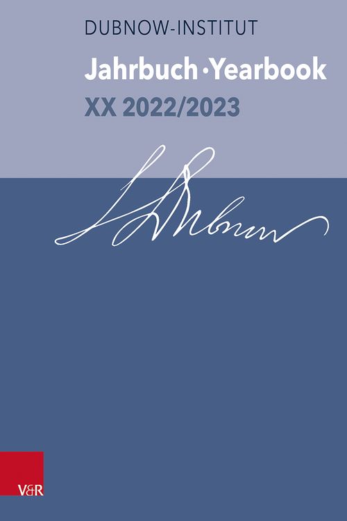 Produktbild: Jahrbuch des Dubnow-Instituts /Dubnow Institute Yearbook XX 2022/2023