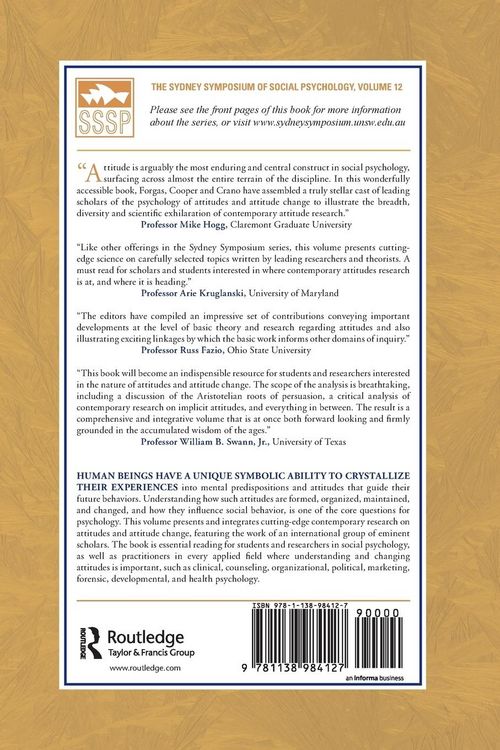 Produktbild: The Psychology of Attitudes and Attitude Change