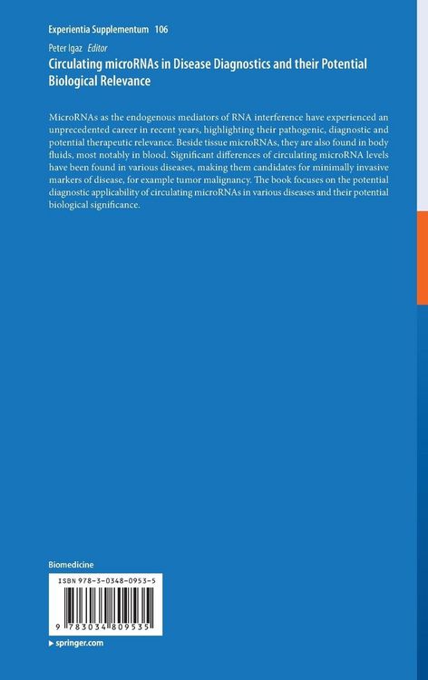 Produktbild: Circulating microRNAs in Disease Diagnostics and their Potential Biological Relevance