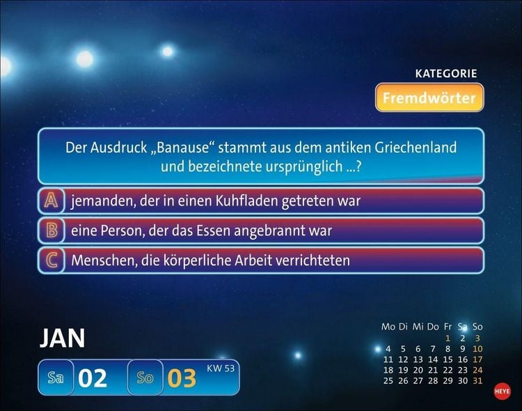Produktbild: Wer wei&szlig; denn sowas? Tagesabrei&szlig;kalender 2027