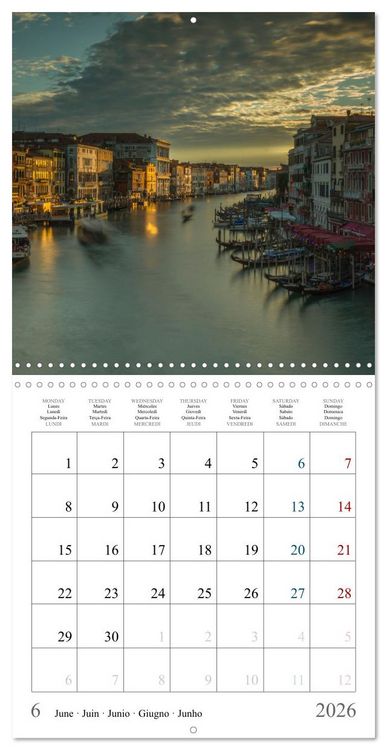 Produktbild: Romantic corners in Venice (Wall Calendar 2026 12 &times; 12 Inch) CALVENDO 12 Month Wall Calendar