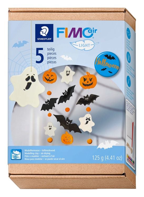 Produktbild: STAEDTLER Modelliermasse Set FIMOair ghost, Halloween-Geister, lufttrocknend