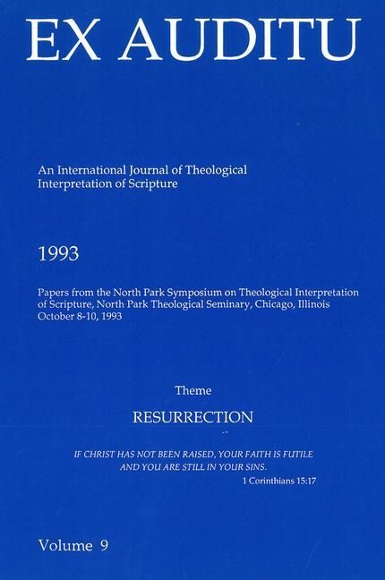 Produktbild: Ex Auditu - Volume 09: An International Journal for the Theological Interpretation of Scripture