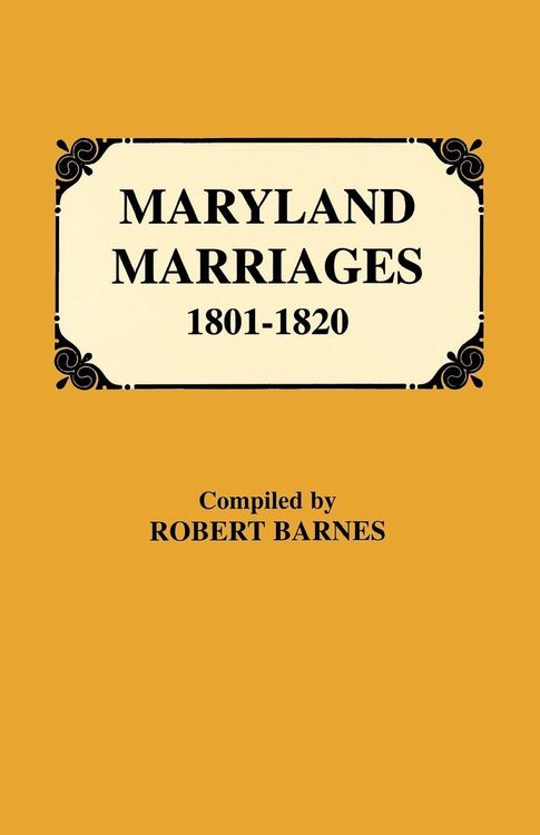 Produktbild: Maryland Marriages 1801-1820