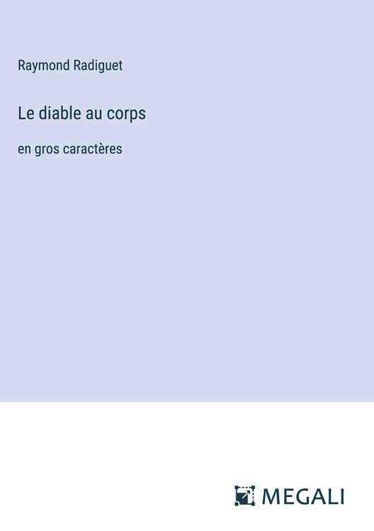Produktbild: Le diable au corps