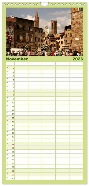 Produktbild: Familienplaner 2026 - Traumhaftes Italien mit 5 Spalten (Wandkalender, 21 x 45 cm) CALVENDO