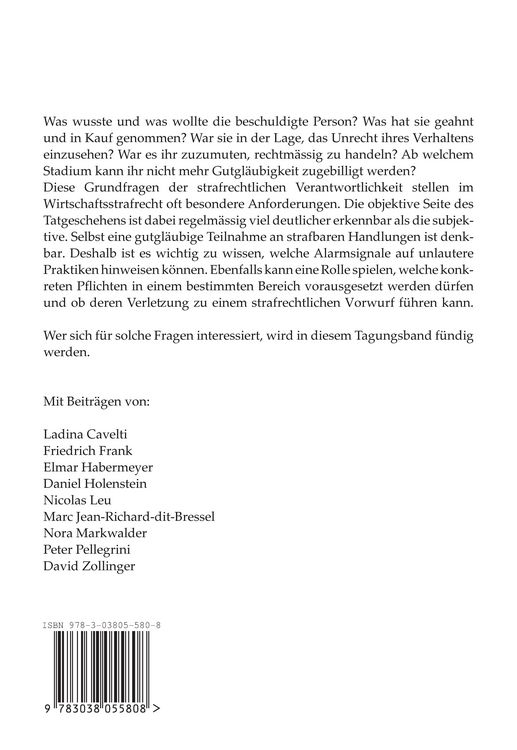 Produktbild: Nur gut gemeint? - Vorsatz, Absicht und Schuld im Wirtschaftsstrafrecht