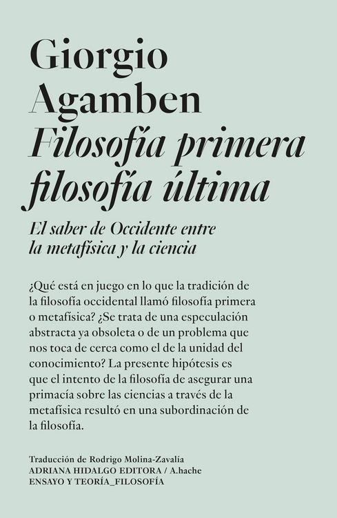 Produktbild: Filosof&iacute;a primera filosof&iacute;a &uacute;ltima