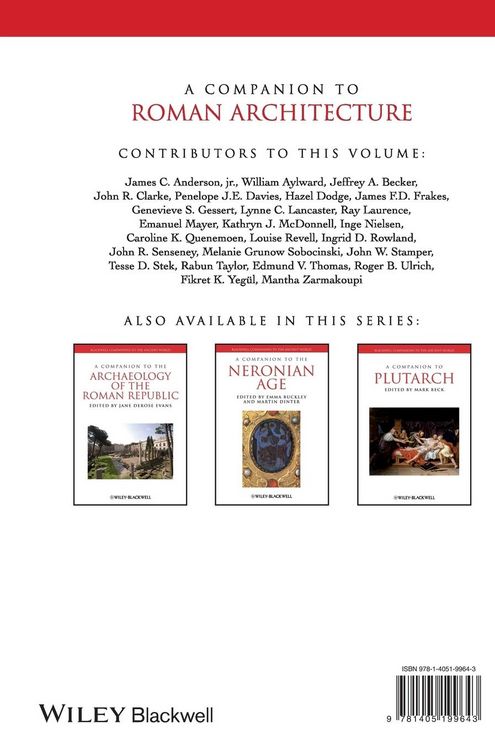 Produktbild: Companion to Roman Architectur