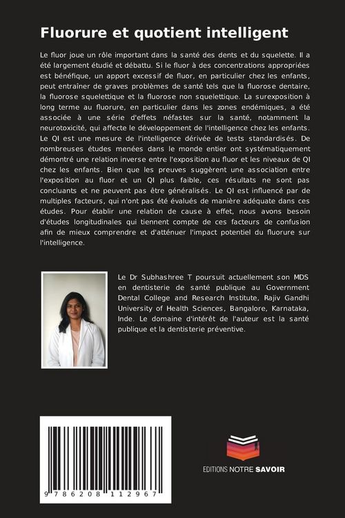 Produktbild: Fluorure et quotient intelligent
