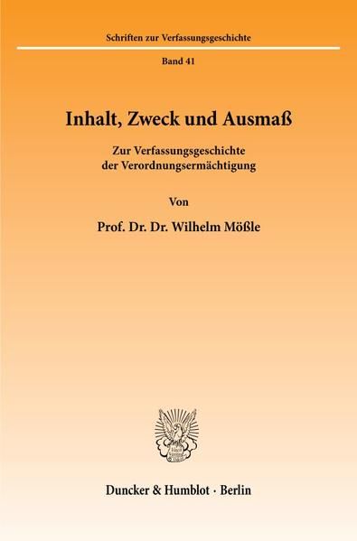 Produktbild: Inhalt, Zweck und Ausma&szlig;.
