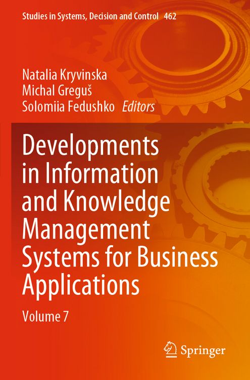 Produktbild: Developments in Information and Knowledge Management Systems for Business Applications