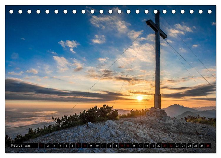 Produktbild: Traumhafte Alpen (Tischkalender 2026 DIN A5 quer), CALVENDO Monatskalender