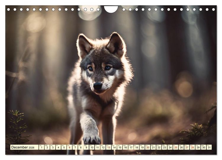 Produktbild: A year among wolves (Wall Calendar 2026 DIN A4 landscape), CALVENDO 12 Month Wall Calendar
