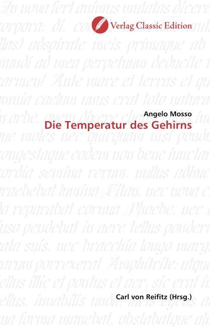 Produktbild: Mosso, A: Die Temperatur des Gehirns