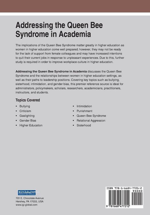 Produktbild: Addressing the Queen Bee Syndrome in Academia