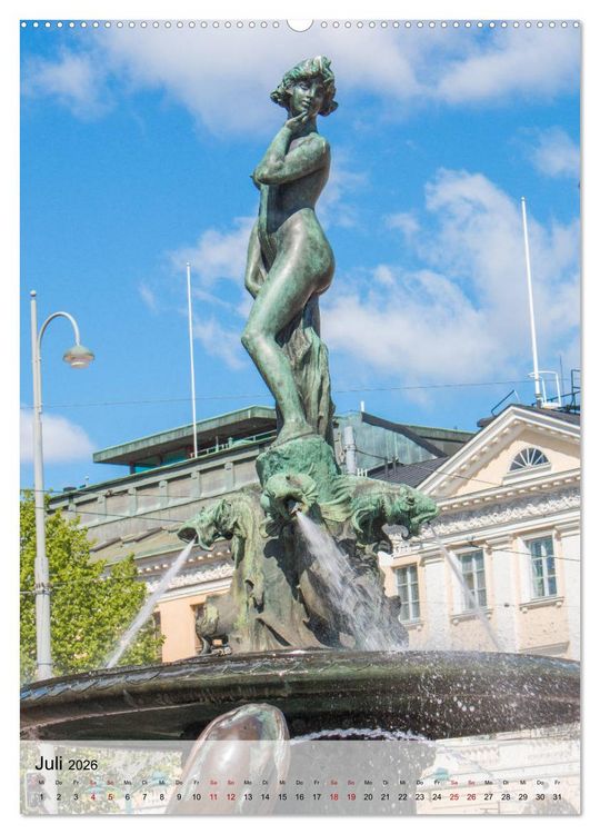 Produktbild: Helsinki - Sehensw&uuml;rdigkeiten (hochwertiger Premium Wandkalender 2026 DIN A2 hoch), Kunstdruck in Hochglanz