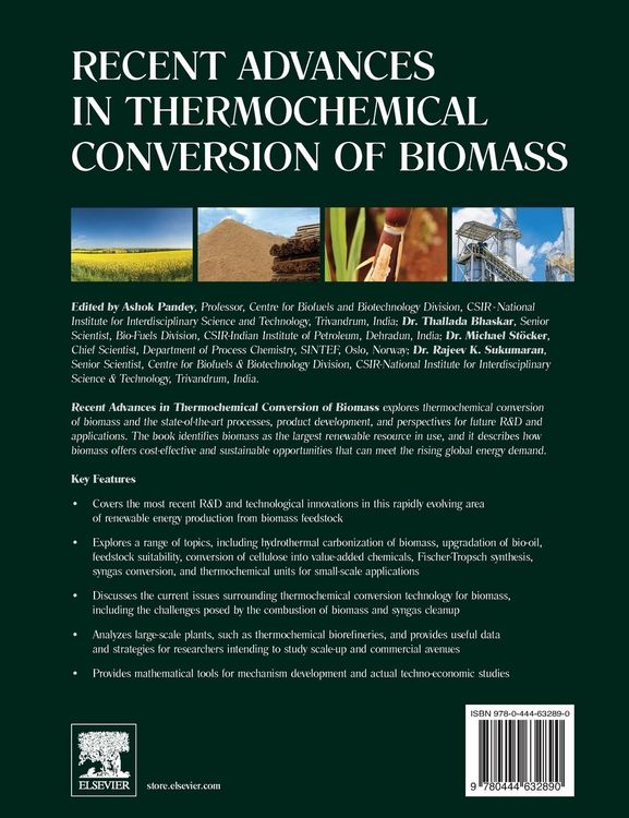 Produktbild: Recent Advances in Thermochemical Conversion of Biomass