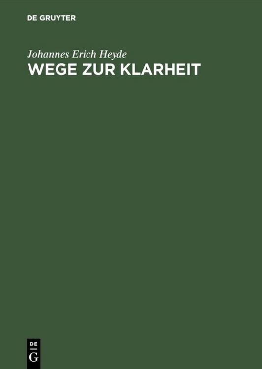 Produktbild: Wege zur Klarheit