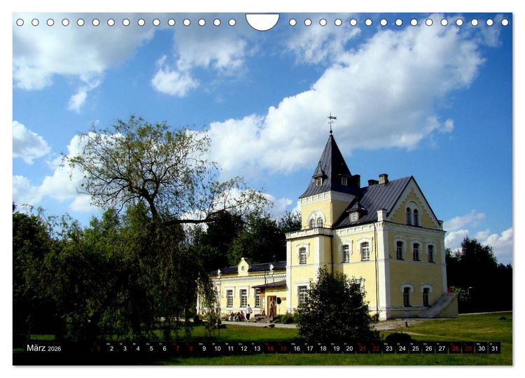 Produktbild: Traumschl&ouml;sser in Lettland (Wandkalender 2026 DIN A4 quer), CALVENDO Monatskalender