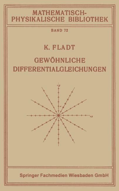 Produktbild: Gew&ouml;hnliche Differentialgleichungen