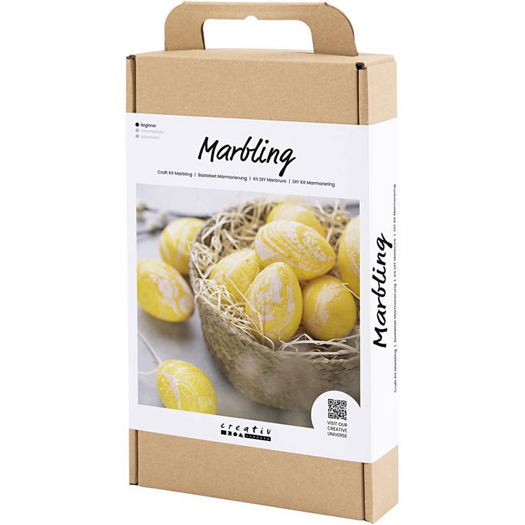 Produktbild: Creativ Company DIY Sets Dekoartikel Kreativ Set Marmorierung, Rosa, Gelb, Kreativ Box