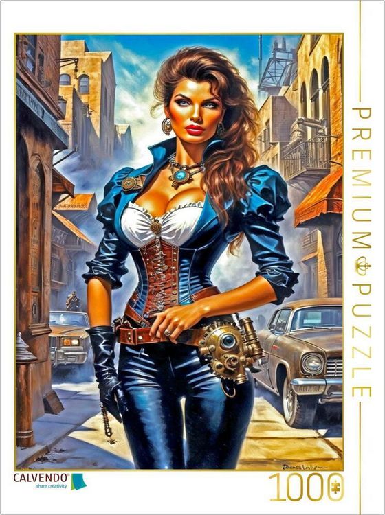 Produktbild: CALVENDO Puzzle Darstellung als Steampunk-Sheriff | 1000 Teile Lege-Gr&ouml;&szlig;e 64x48cm Foto-Puzzle f&uuml;r gl&uuml;ckliche Stunden