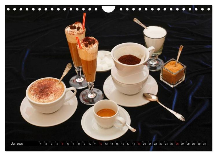 Produktbild: Feine Kaffeevariationen (Wandkalender 2026 DIN A4 quer), CALVENDO Monatskalender